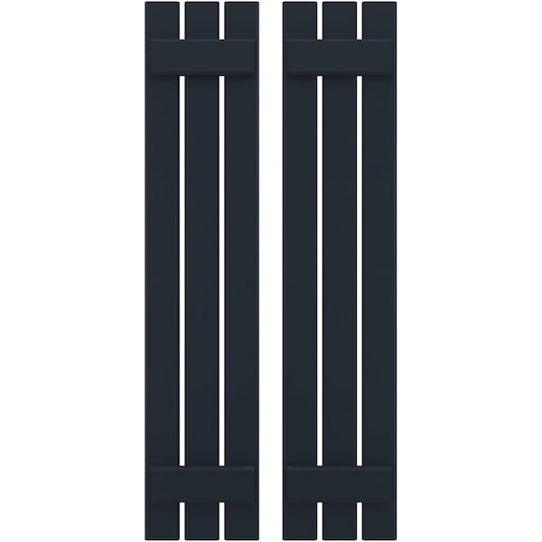 Ekena Millwork Americraft 3-Board, 2 Batten Exterior Real Wood Spaced Board-n-Batten Shutters, ARW101SB311X84OBH, PR ARW101SB311X84OBH - main